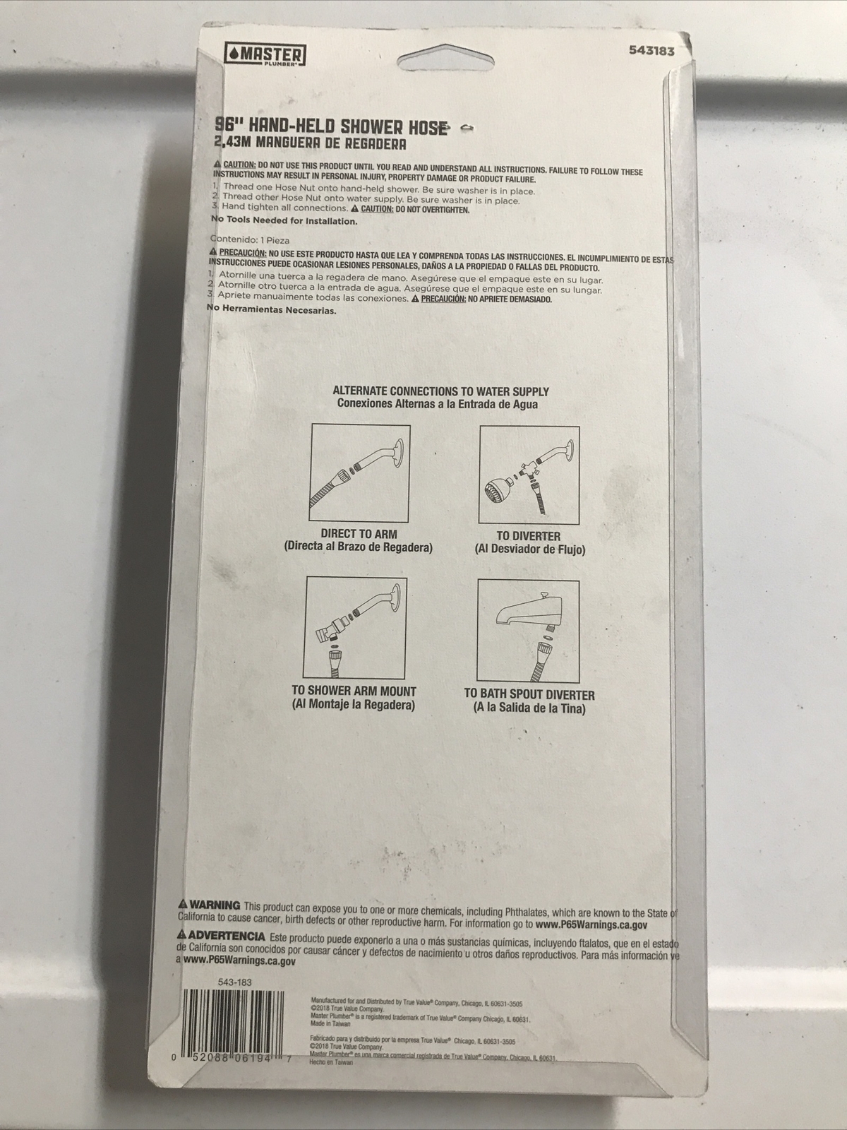 Master Plumber 96” Hand Held Shower Hose 543183