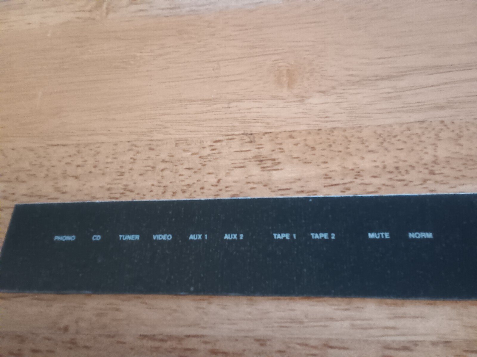 NOS HAFLER IRIS Preamplifier FRONT PANEL LABEL
