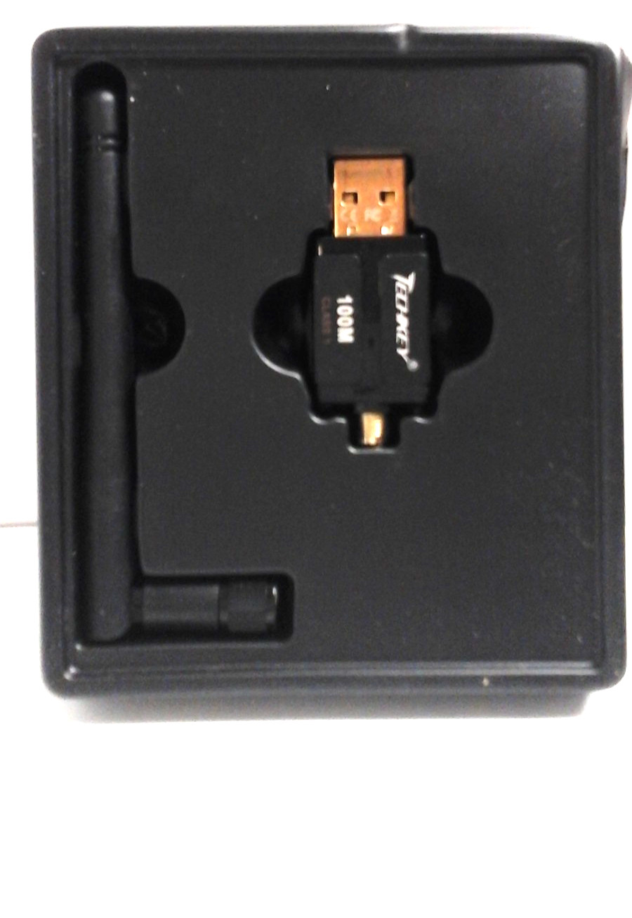 Techkey BT833 Black USB Long Range 5.3 Bluetooth Adapter Plug & Play