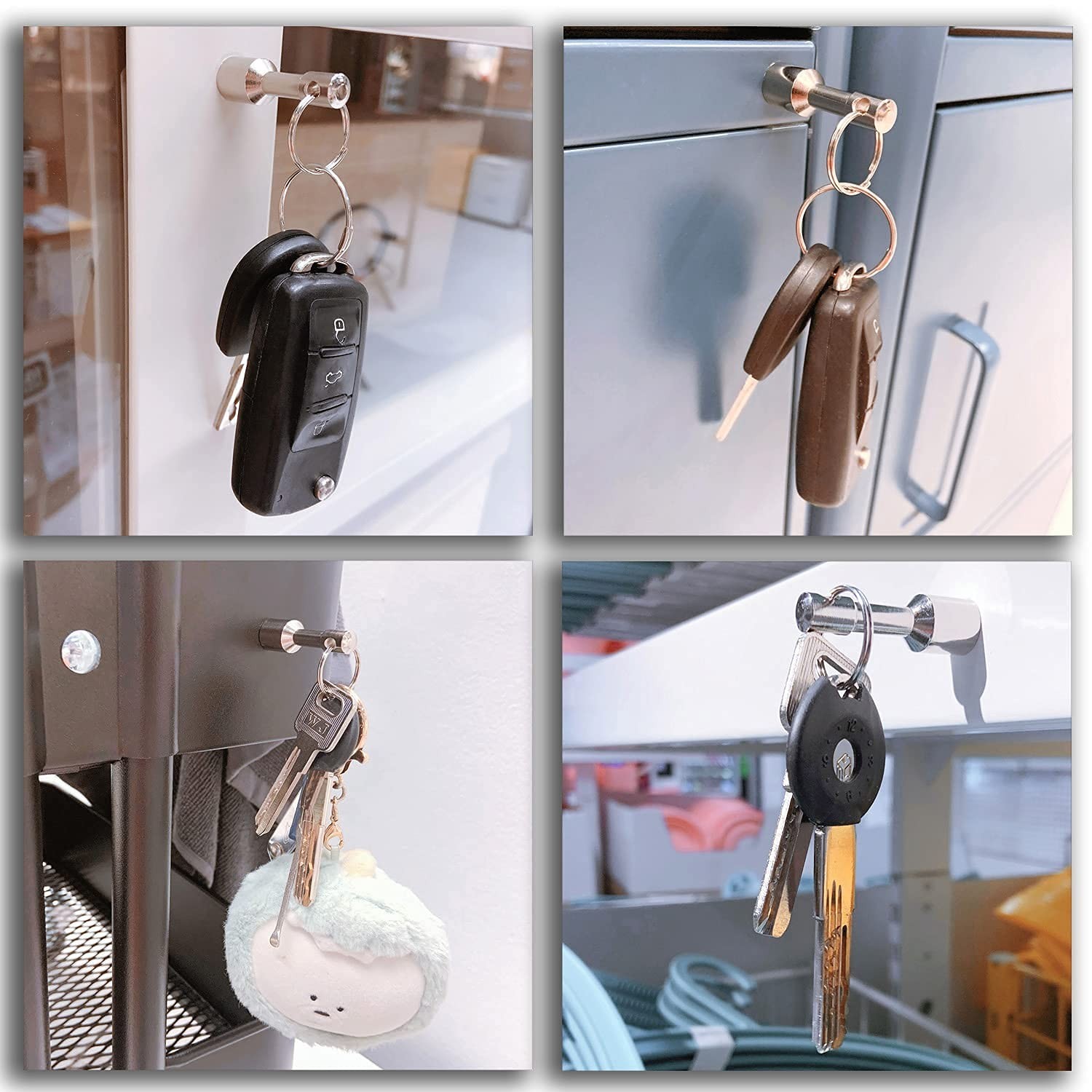 Compact 2-Pack Keychain Magnets for Brass, Gold & Silver Testing - Strong Hold