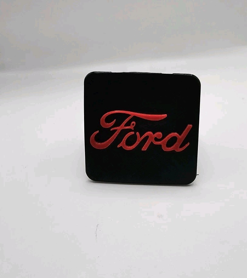 Ford Truck SUV Black Red Tow Hitch Cover/Plug/Cap for 2" Receivers
