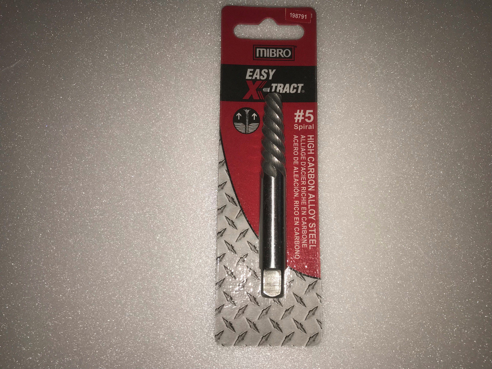 MIBRO 198791 7/16" Shank #5 Spiral Flute Screw Extractor High Carbon Alloy steel