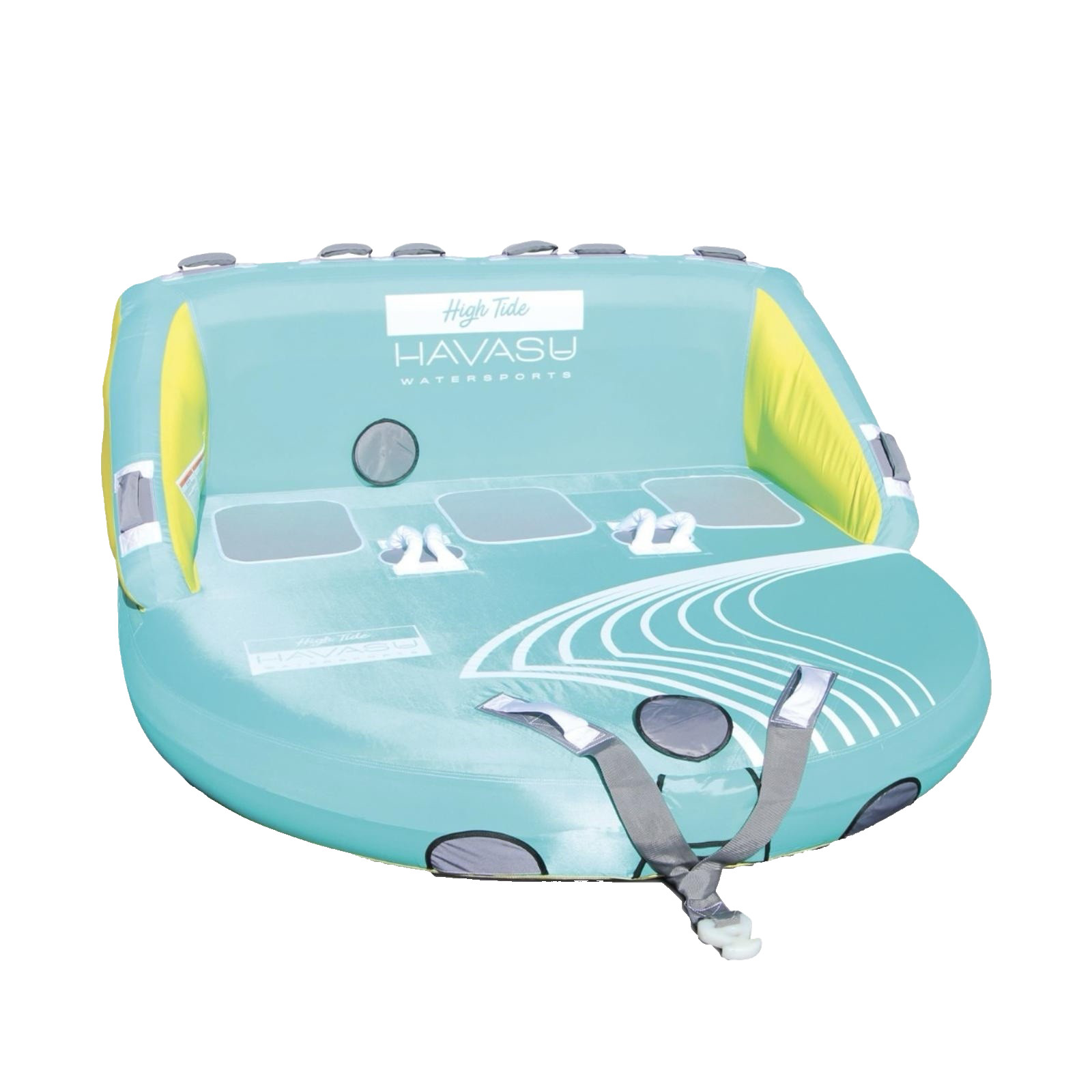 Premium Material, 3 Person Towable Tube Boat Lounge Raft 510 lb w/Pump & Rope