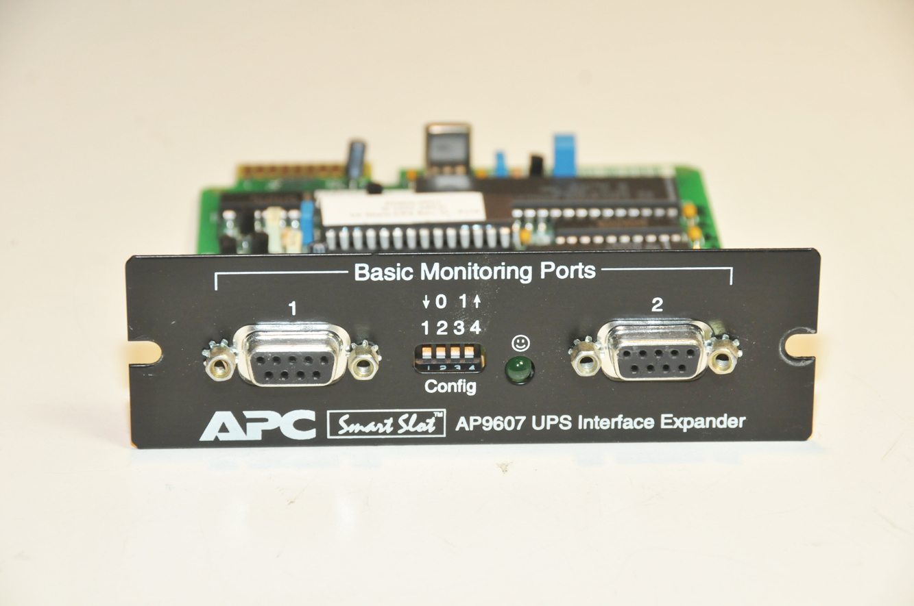 APC Smart Slot AP9607 UPS Interface Expander  Serial Dual Port 640-0806-A