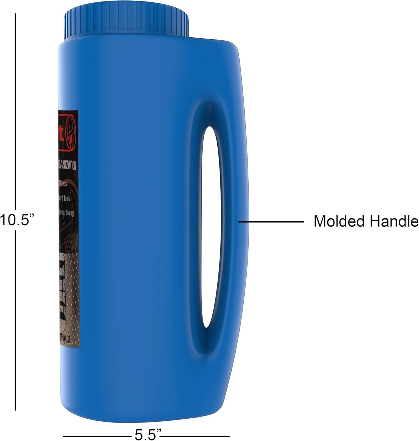Versatile Salt and Seed Spreader - 2.3L Hand-Held Tool for -Round Lawn Care