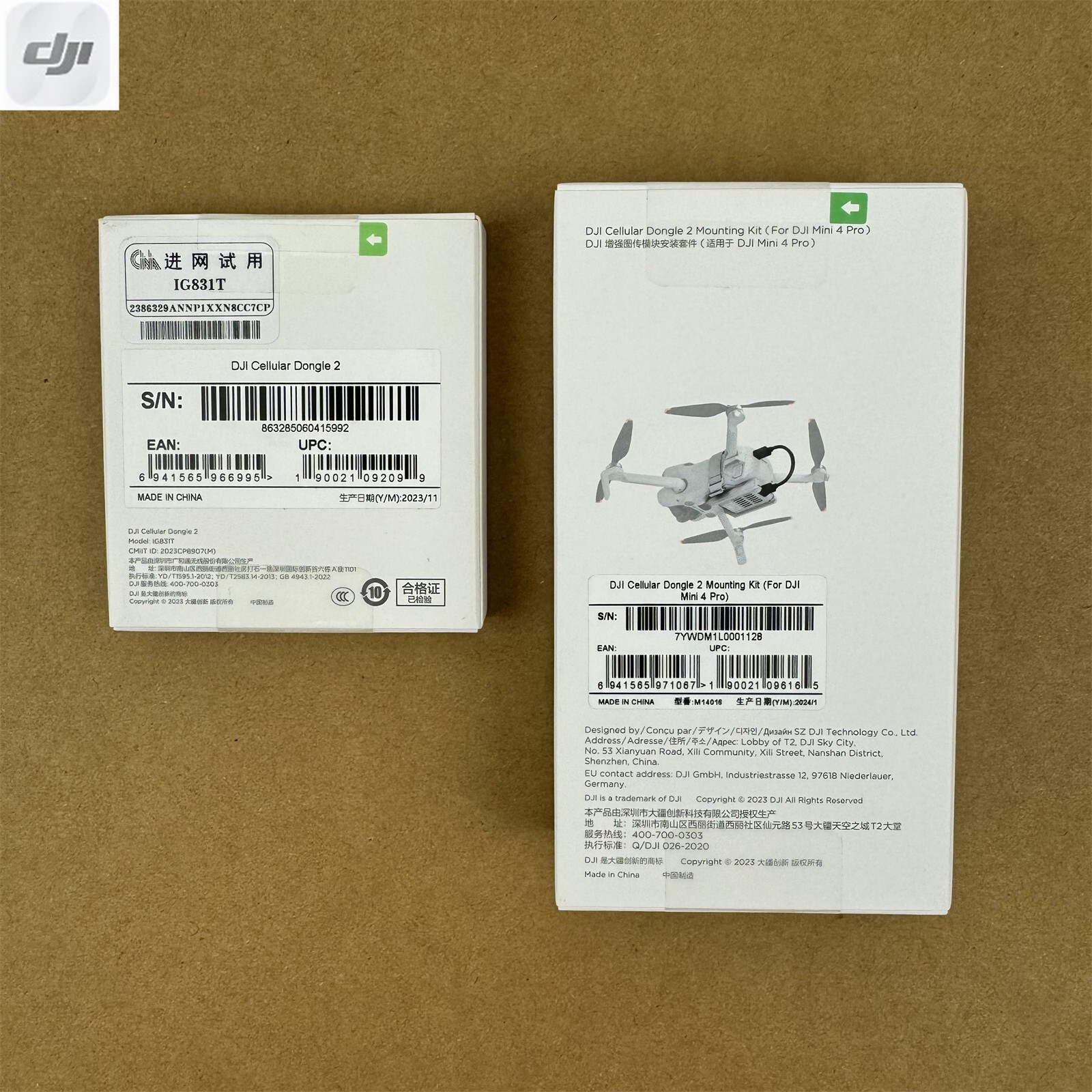 DJI Cellular Dongle 2 & Mounting Kit For DJI Mini 4 Pro