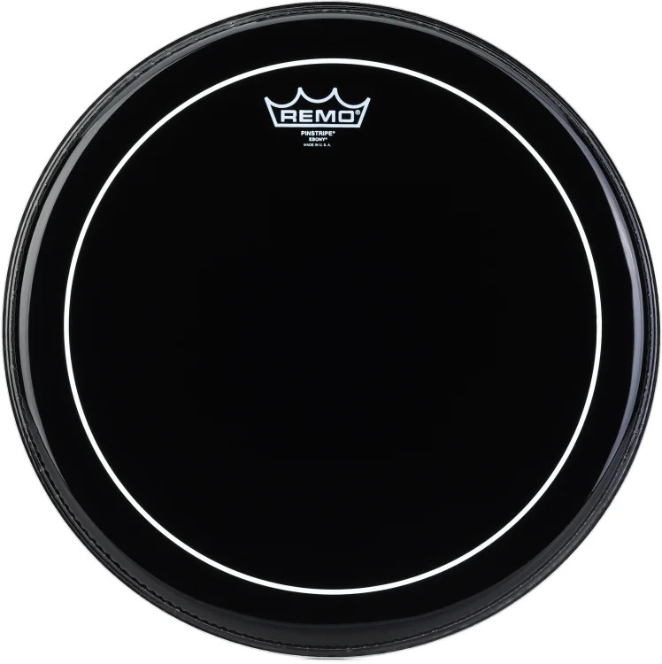 Remo Pinstripe Ebony Drumhead - 15 inch