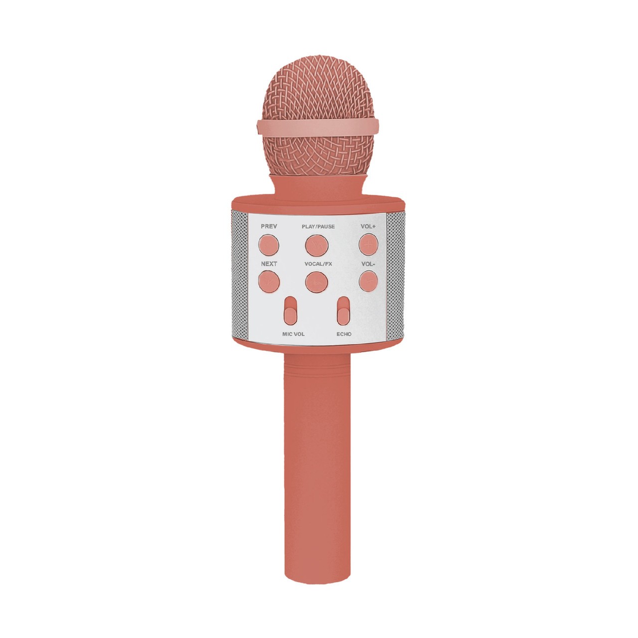 Laser Karaoke Microphone Sunset Coral Bluetooth Speaker Portable