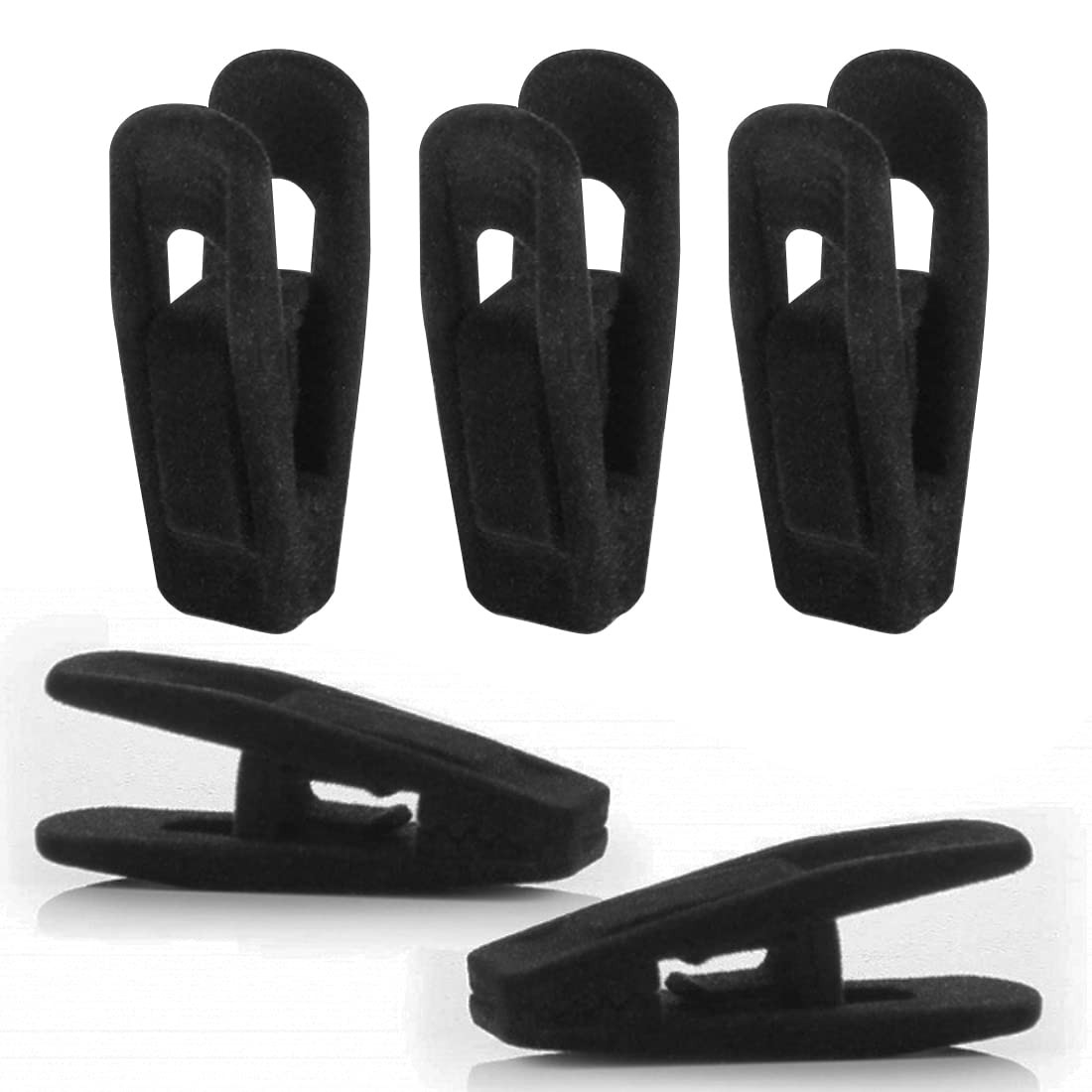 Otylzto Velvet Hanger Clips - 20pcs Plastic Clips for Velvet Hangers