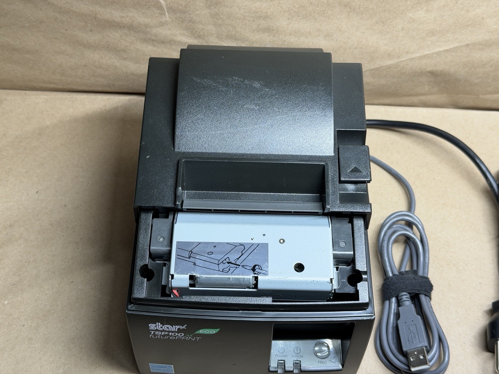 Star TSP100II USB Print POS Thermal Printer w/ Cables