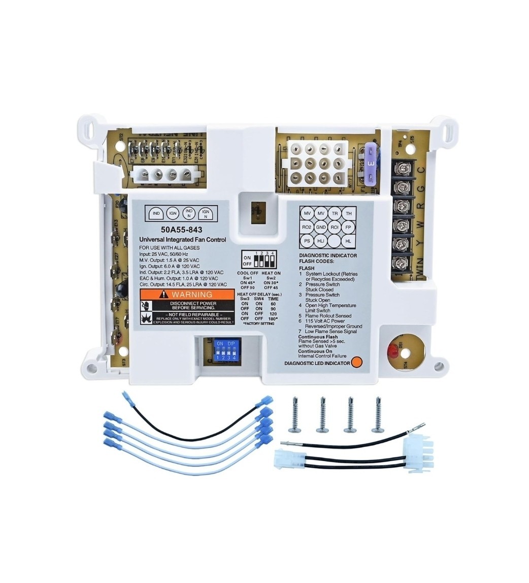 50A55-843 Furnace Control Circuit Board Replacement for White Rodgers
