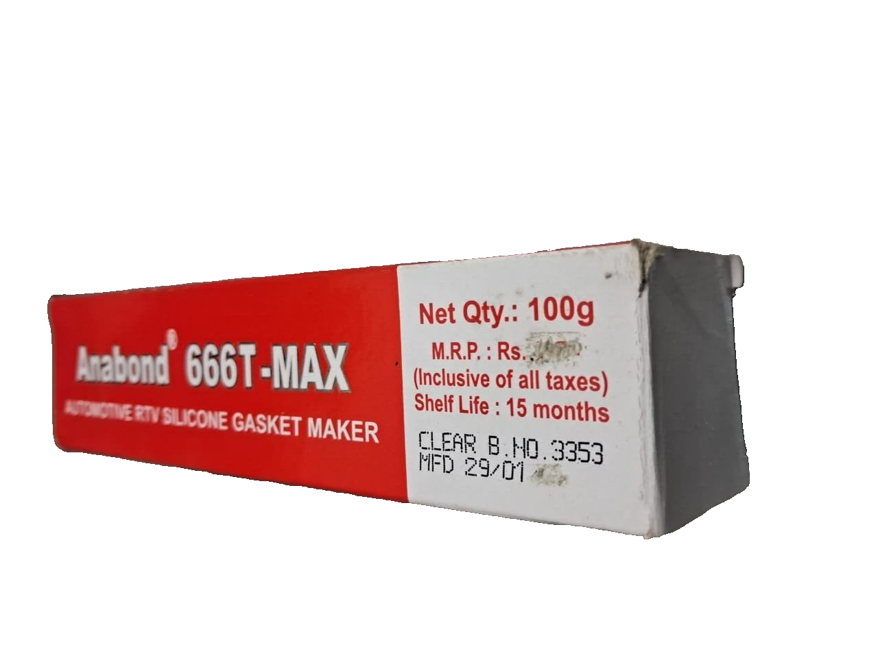 Anabond 666T-MAX | Automotive RTV Silicone Gasket Maker | 100g OEM QUALITY