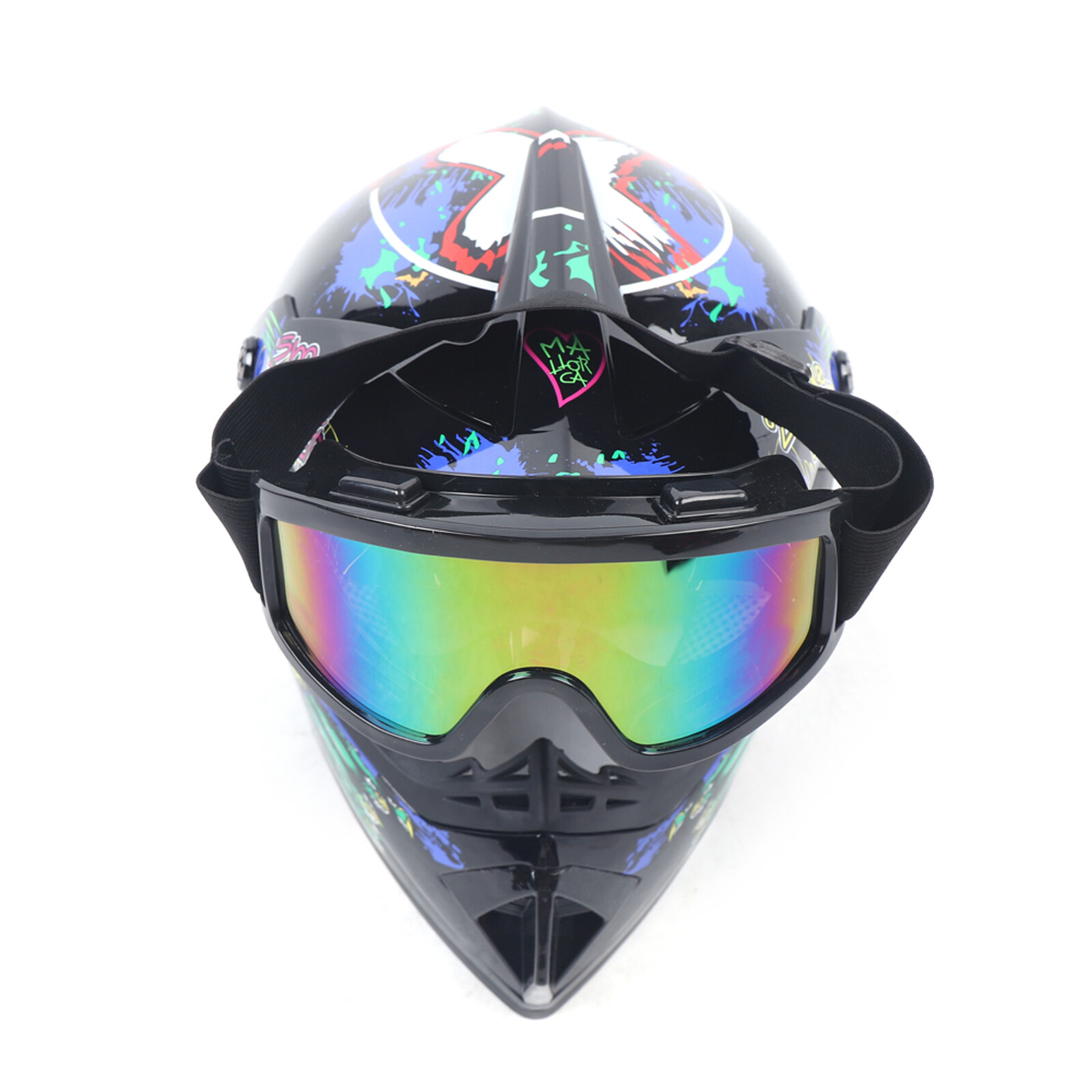 Motorcycle Helmet with Gloves Motorcycle Helmet Set Motocross Helmet Kit L