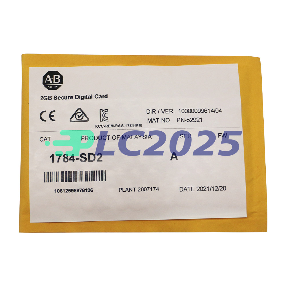 Allen-Bradley 1784-SD2 2GB Digital Memory Card ControlLogix 1784SD2 NEW SEALED