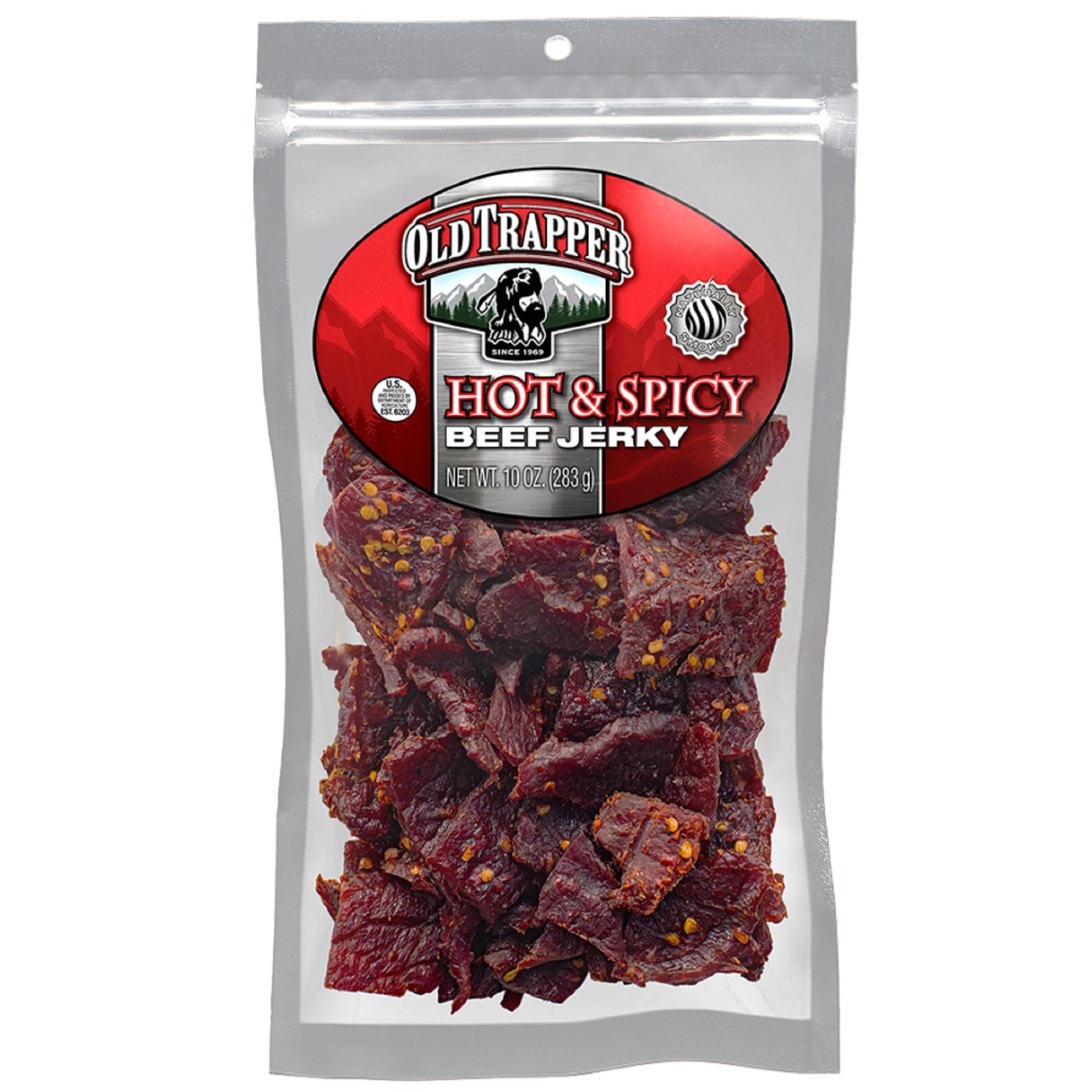 Old Trapper Hot and Spicy Beef Jerky, 10 oz