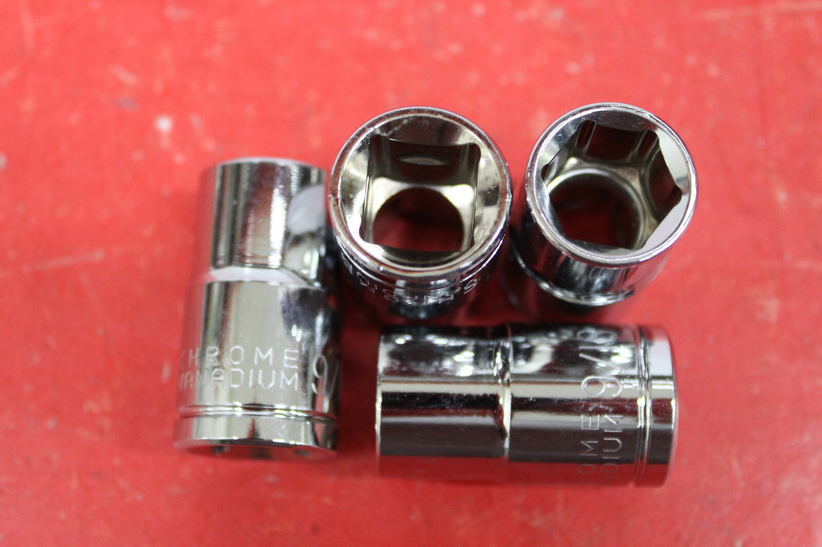 4 Pc New 9/16" Sockets Bondhus SAE 6 Point 1/2" Drive CHROME VANADIUM #12016