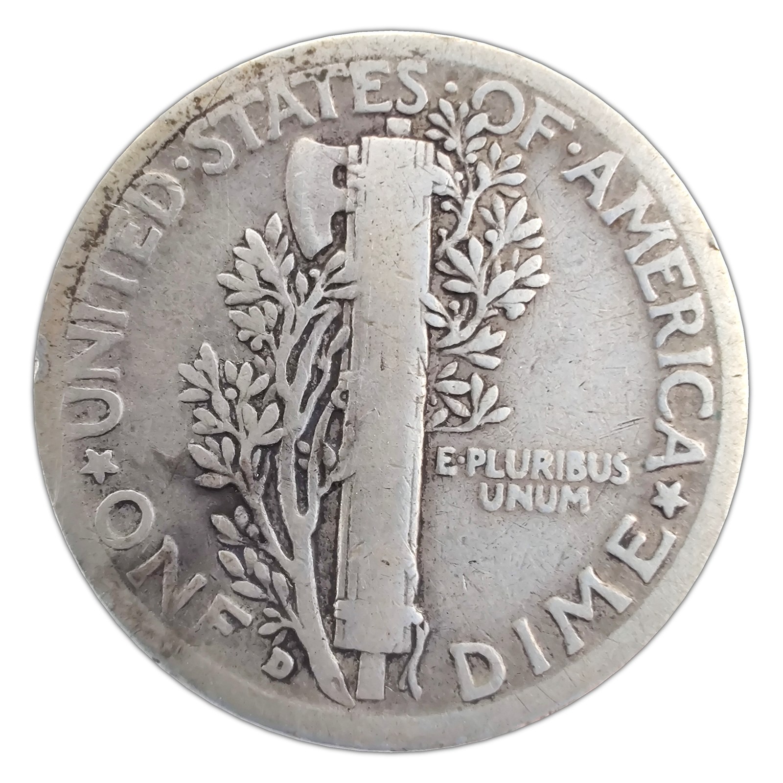 1935-D Mercury Dime G Good 90% Silver