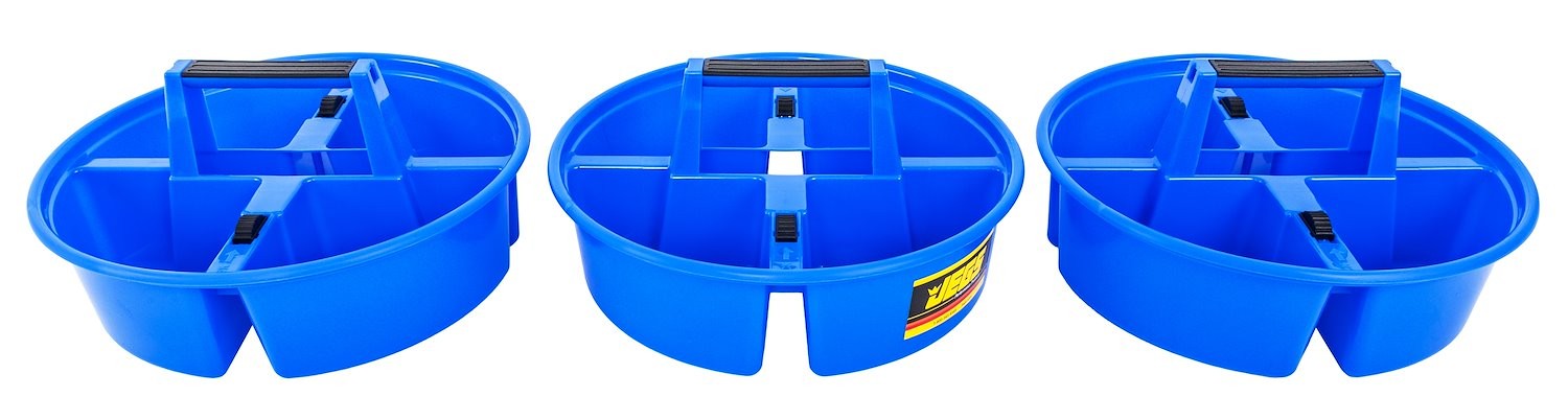 JEGS 3-Piece Stackable Tool & Parts Organizer – Heavy-Duty Carry Box for