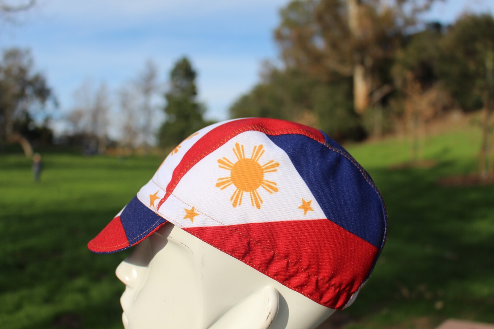 PHILIPPINES CYCLING CAP HANDMADE IN USA