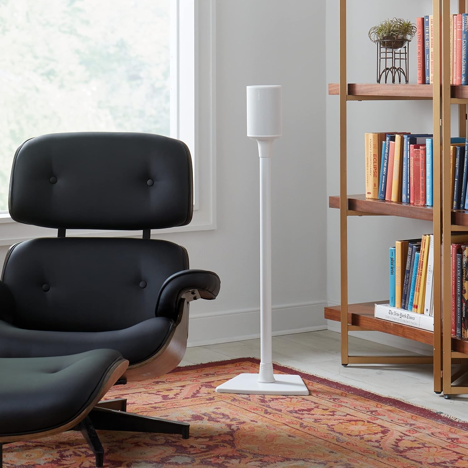 Wireless Speaker Stand for Sonos Era 100™ - White Pair for Secure Mounting