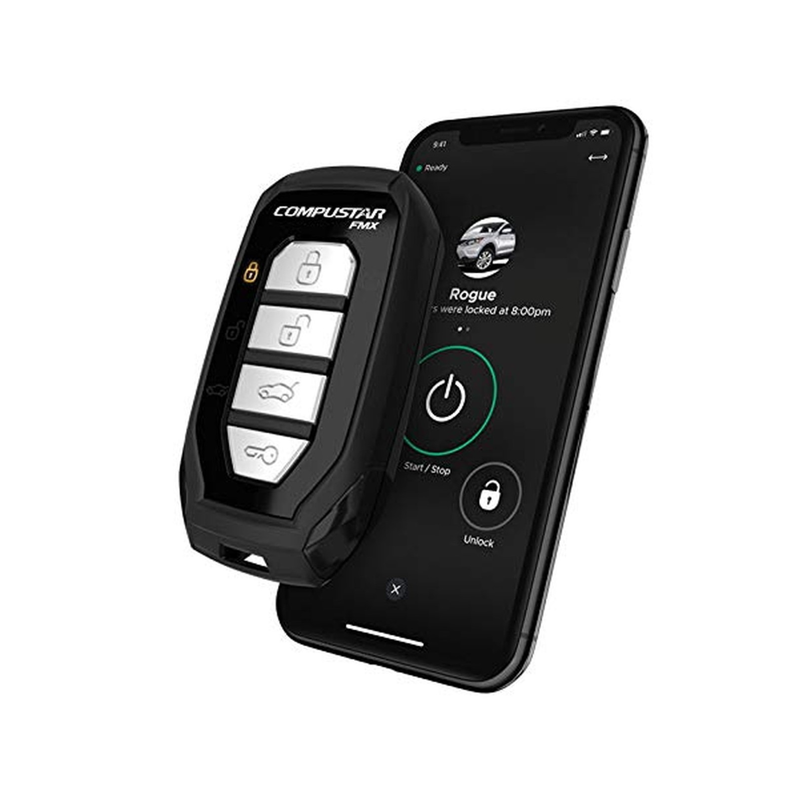 Compustar CSX4900-S 4-Button 2-Way, 3000' Remote Start System w/Drone X1LTE