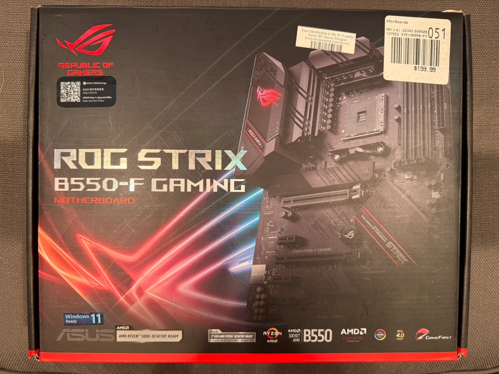 ROG STRIX B550-F GAMING | USED | GOOD CONDITION