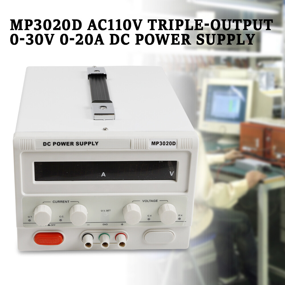 0-20A 0-30V Variable DC Power Supply Adjustable DC Regulated Power for Lab Test