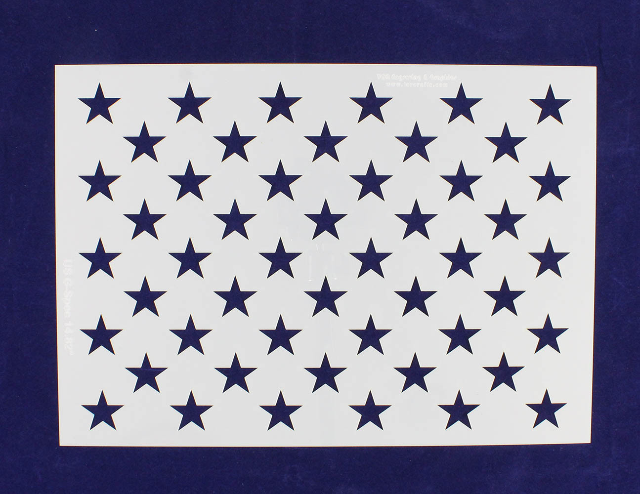 US G Spec 10.5 x 14.82" Long Star Field Painting/Crafts/Stencil/Template