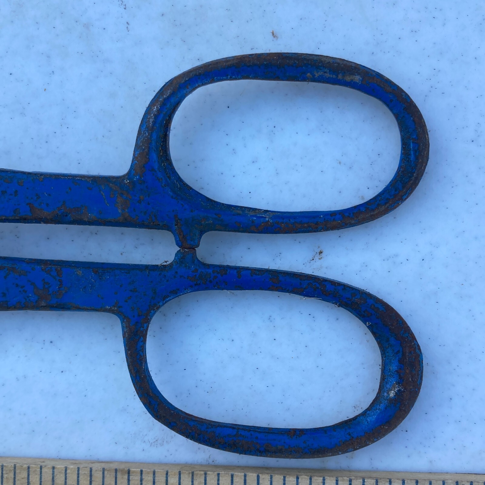 Tin Snips 10 in Shears Cutting Tool Drop Forged Solid Steel Blades Blue