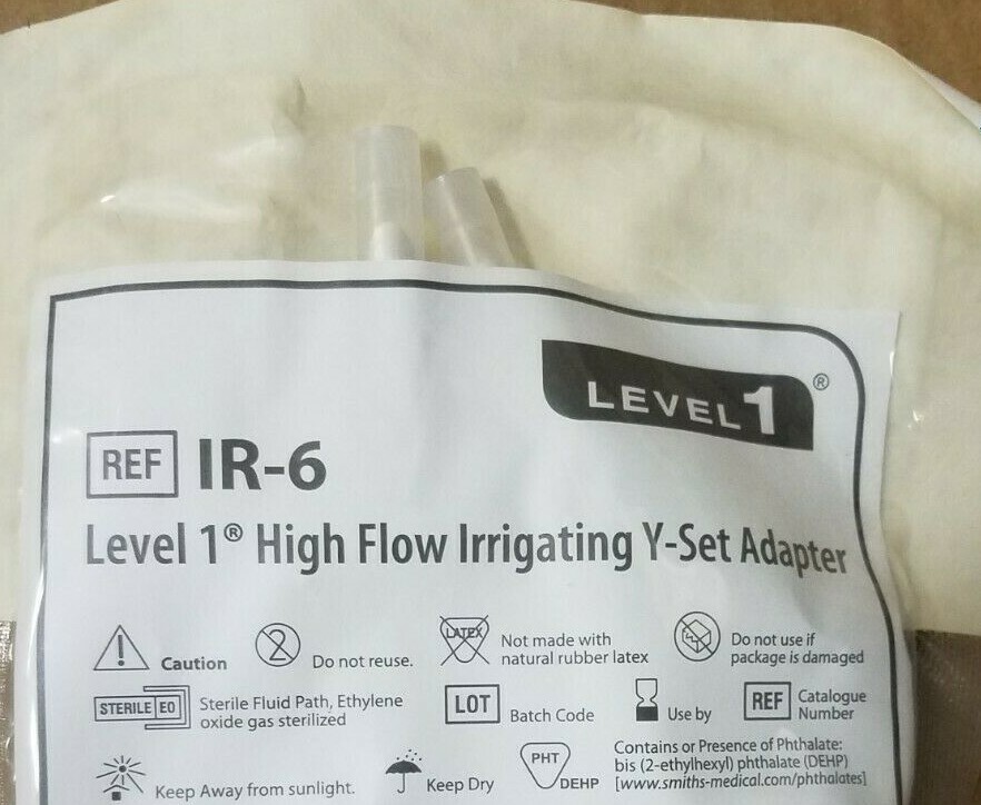 (N) SMITHS MEDICAL IR-6 Disposable High Flow Y (Lot of 12) / (B5a)
