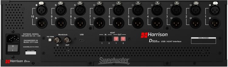 Harrison Audio D510ua USB/ADAT Audio Interface