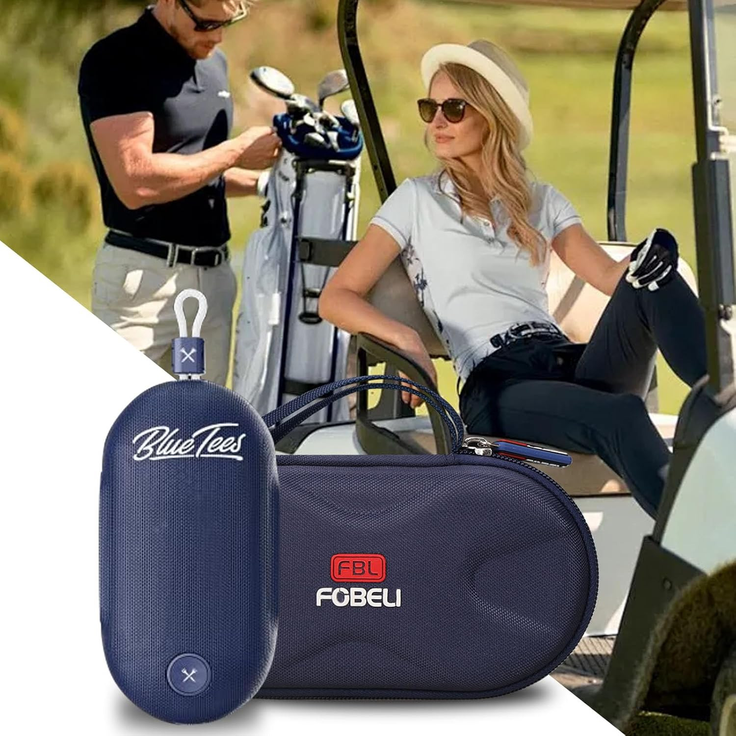 Carrying Case Compatible with Blue Tees Golf Player Go Compact GPS Speaker, Mesh