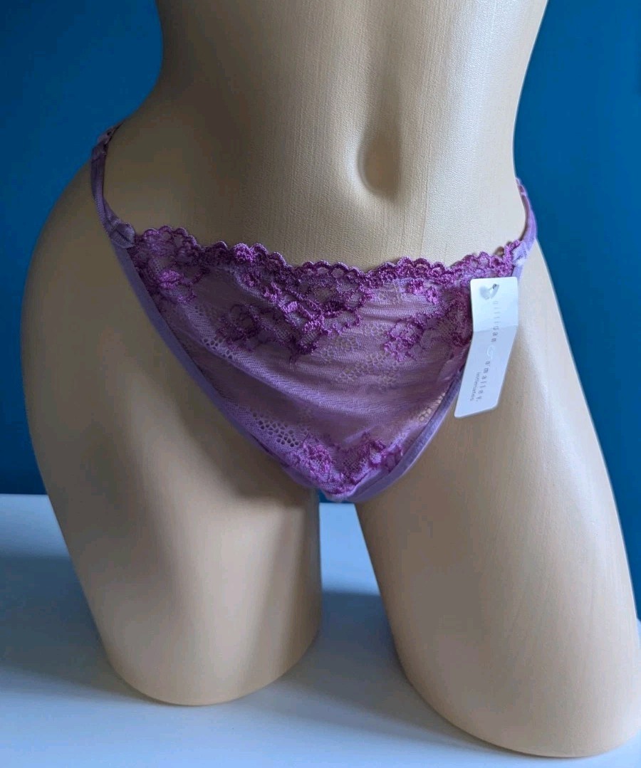 Vintage Gilligan & O'Malley Nylon THONG Double String XL Panties NOS NWT Y2K HTF