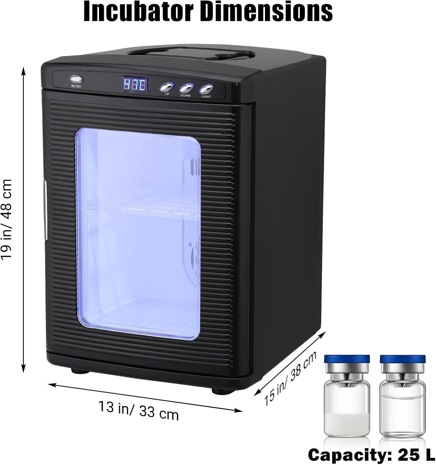 Fits Reptiles Large Capacity 25L Digital Egg Incubator with Temperature Control