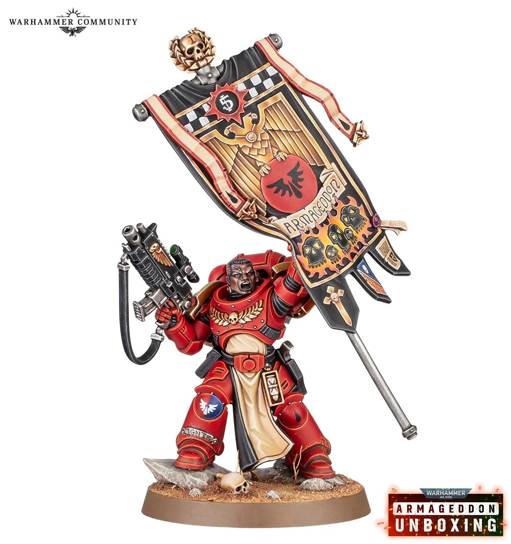 Space Marine ANCIENT Warhammer 40K Armageddon 11th Ed Next Day Shipping (#108)