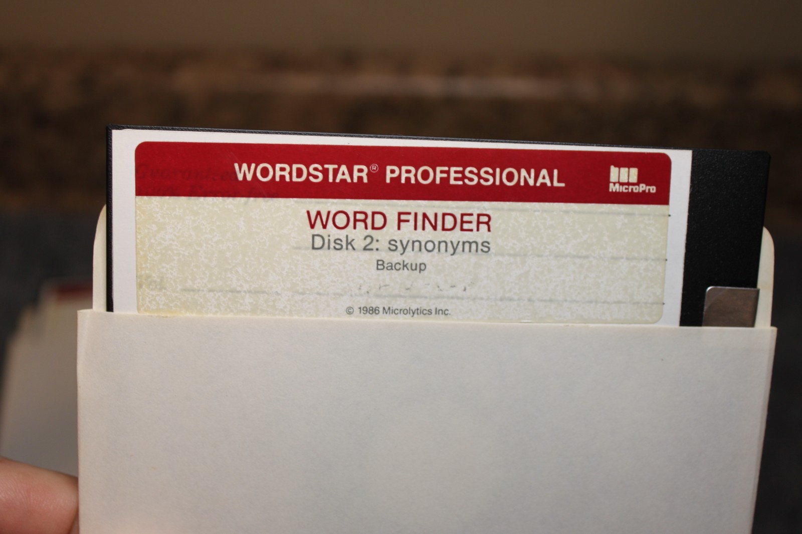 Vintage Wordstar Pro 1987 on 5.25" Floppy Disk