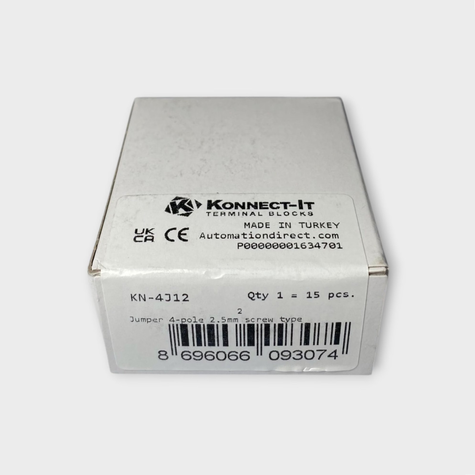 AutomationDirect KN-4J12 Terminal Block Jumper, Screw-Down, 4-Pole - NEW 15PK!