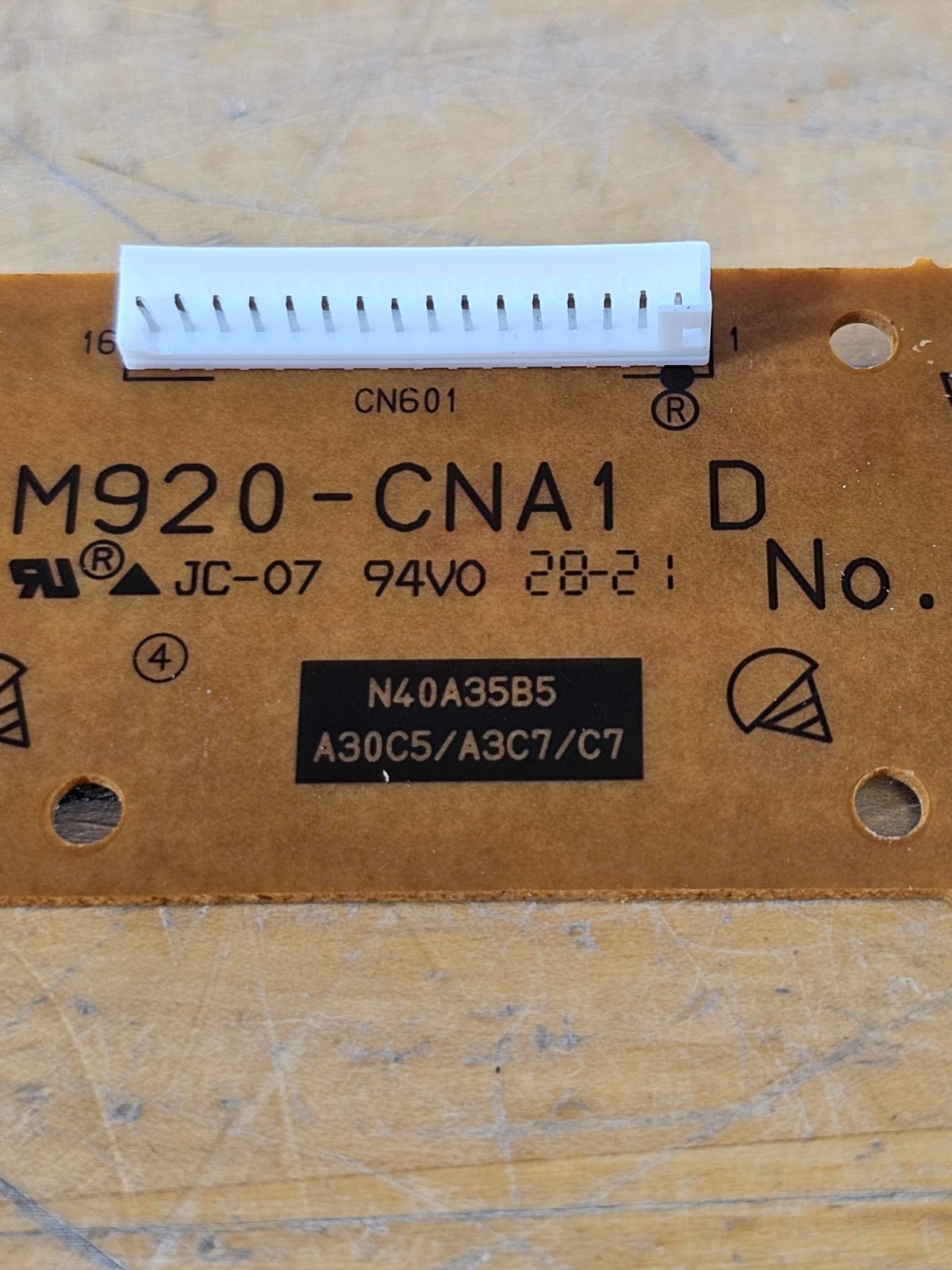 Casio Panel Board Assembly M920-CNA1 for Casio Digital Pianos Part 10433563