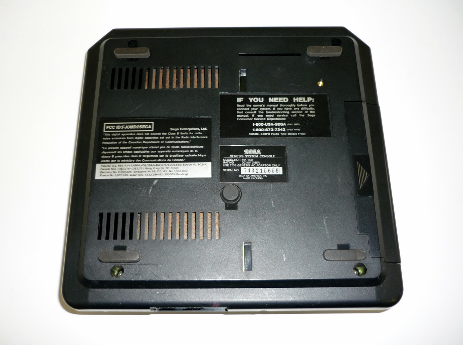 Sega Genesis System Console Authentic OEM Model 2 #MK-1631 Bundle Complete