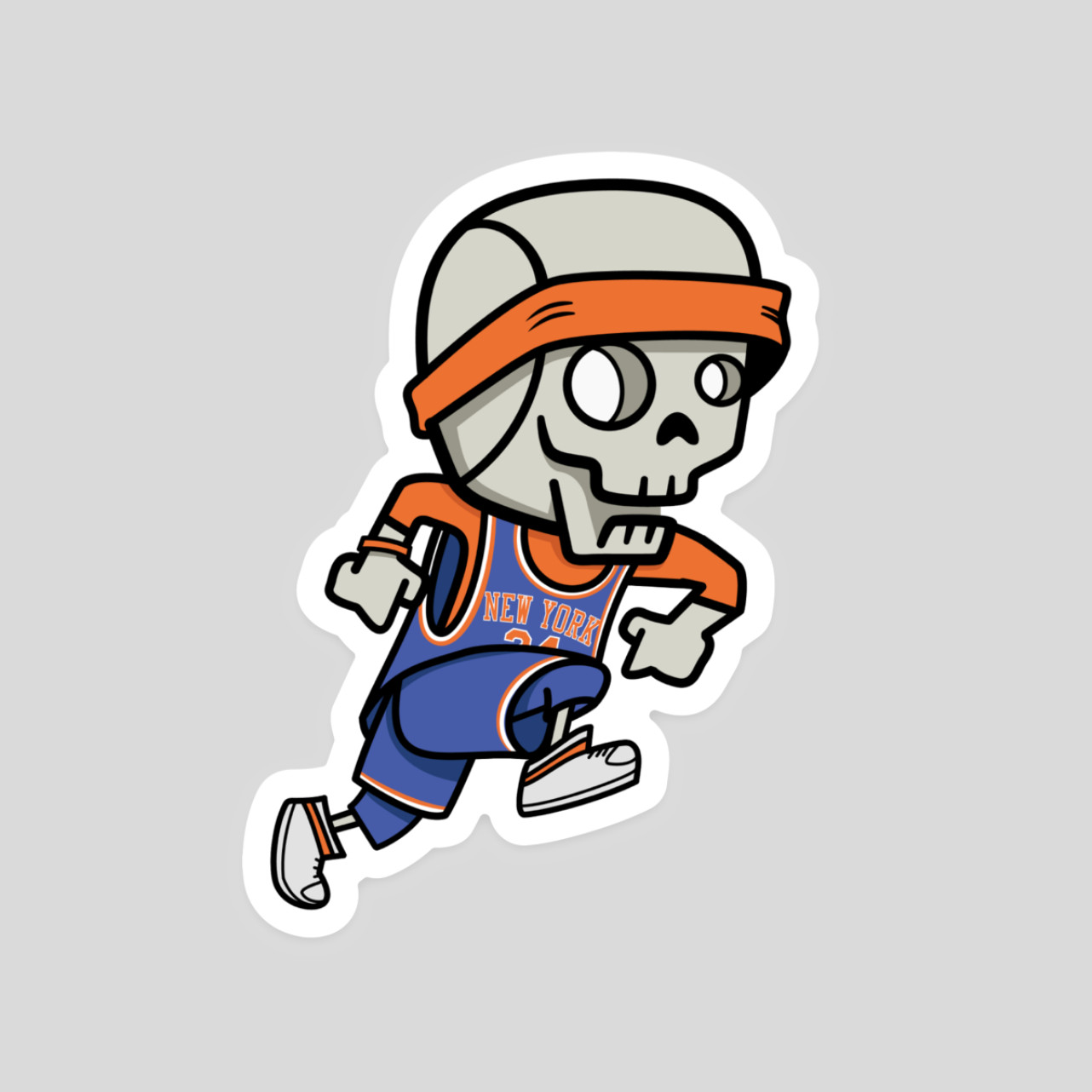 New York Knicks Skully Sticker