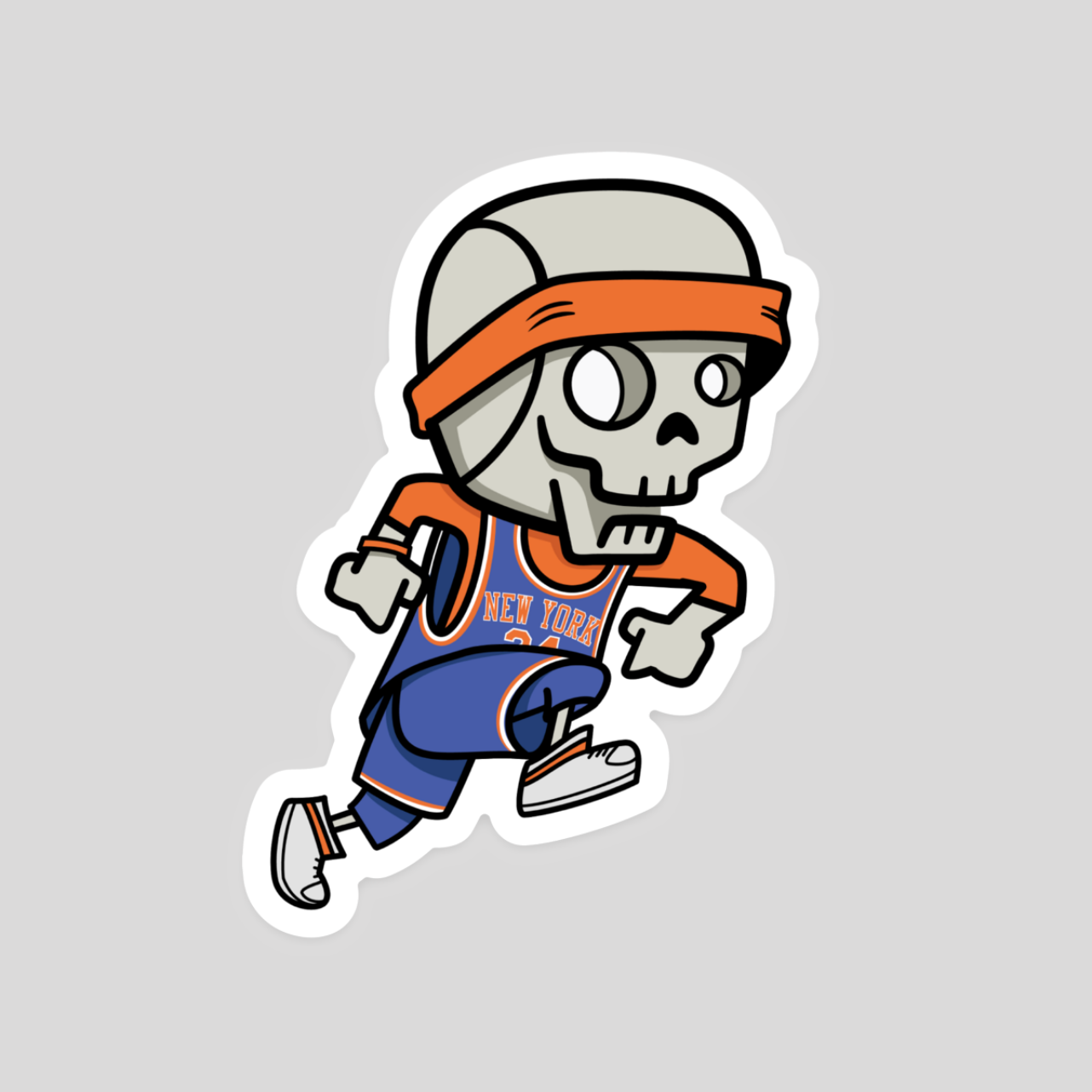 New York Knicks Skully Sticker