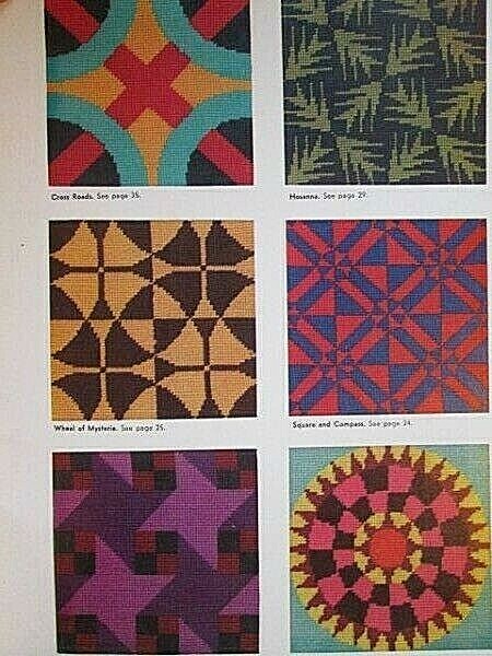 Patchwork Quilt Designs For Needlepoint Book-41 Designs-Frank Fontana, Dover