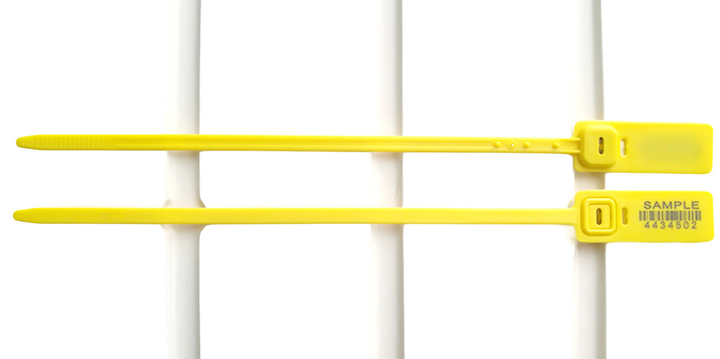 Plastic Security Seals with Metal Insert – 100 pcs Yellow-16-Inch/40cm