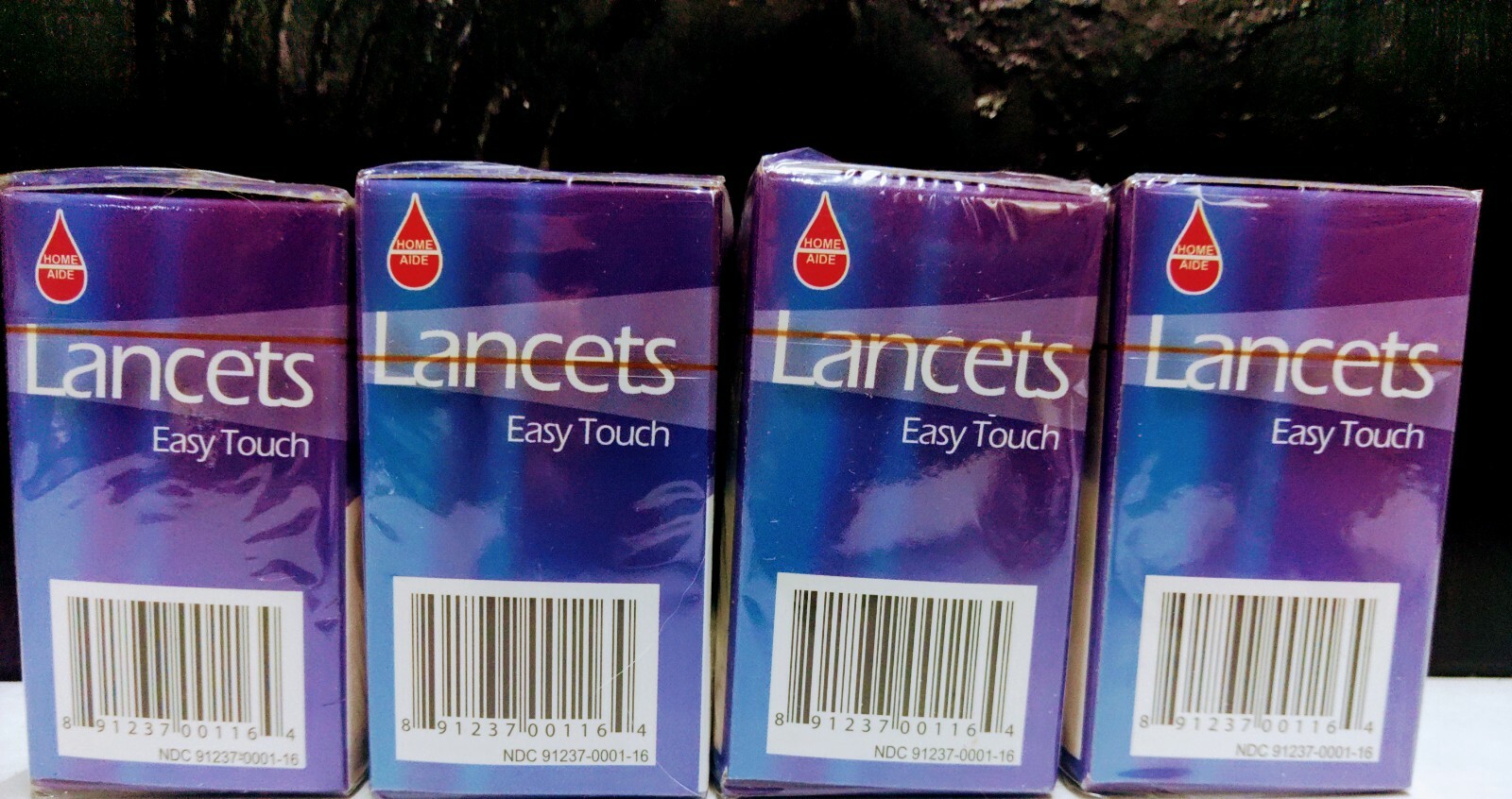 Home Aide Lancets Easy Touch 30 Gauge Thin Sterile Tip 100 Count Boxes NSP