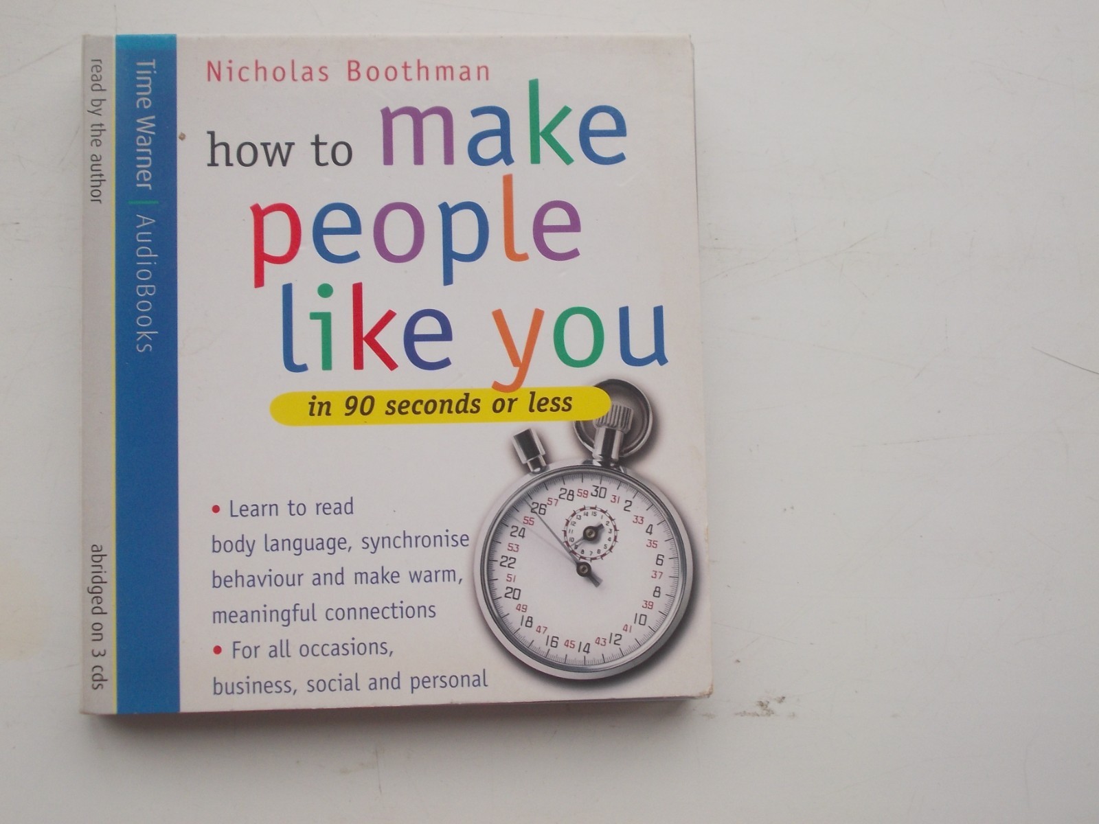How To Make People Like You In 90 Seconds Or Less (CD Audiobook) N Boothman