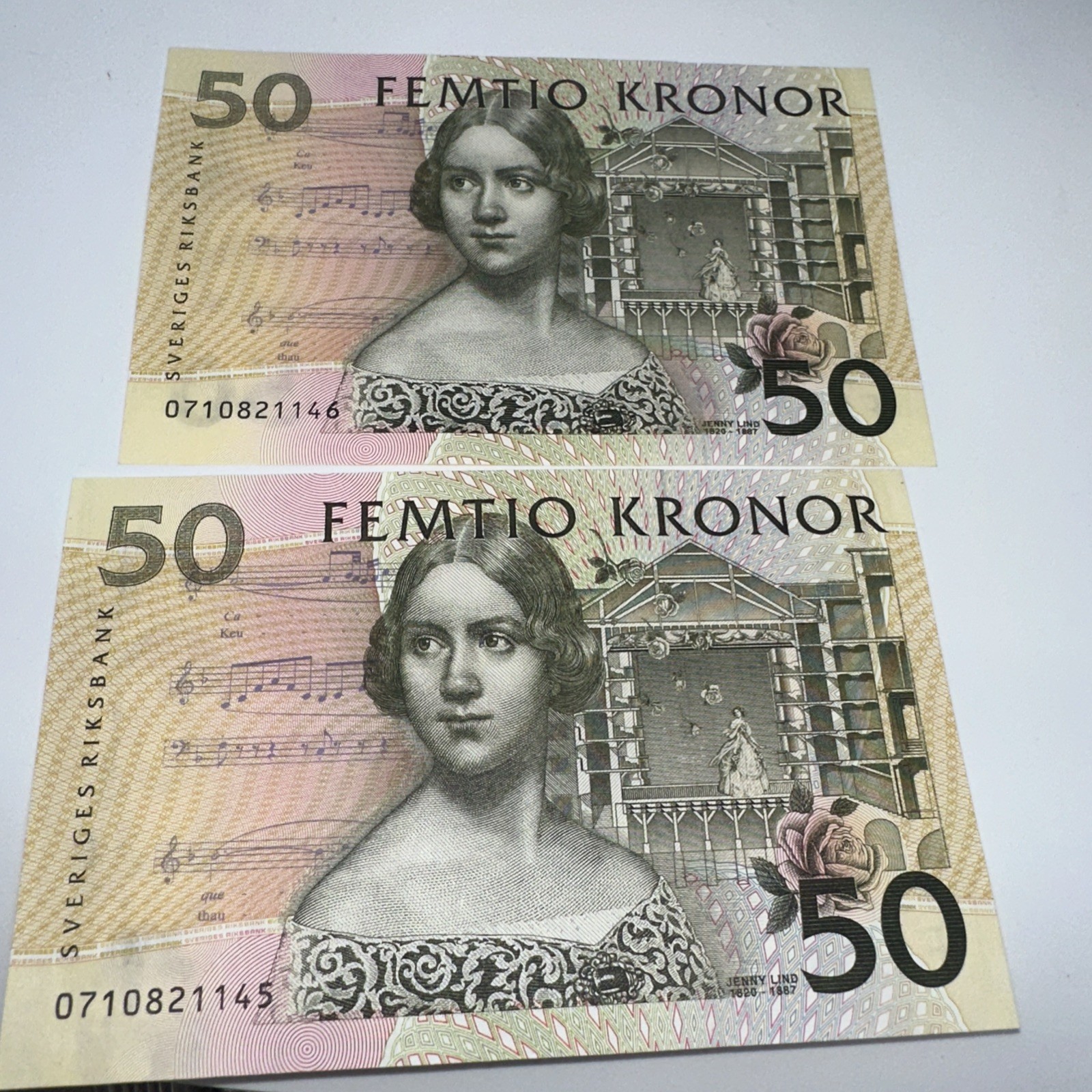 Sweden 50 Kronor, 2003 P-62b Jenny Lind lot 2