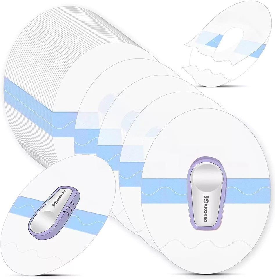 Dexcom G6 Overpatch Waterproof Transparent G6 Adhesive Patches Clear CGM 48 Pcs