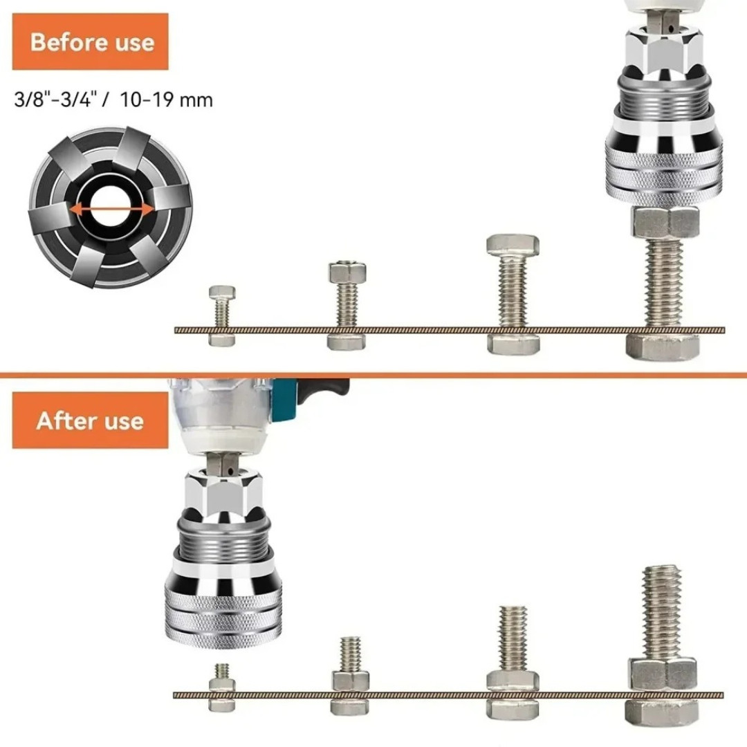 10-19mm Universal Socket Tool Adjustable Multifunction Wrench Sleeve Adapter Kit