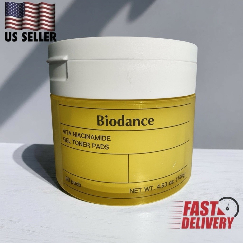 BIODANCE Vita Niacinamide Gel Toner Pads, Dark Spot Corrector Even Skin 60 Pads