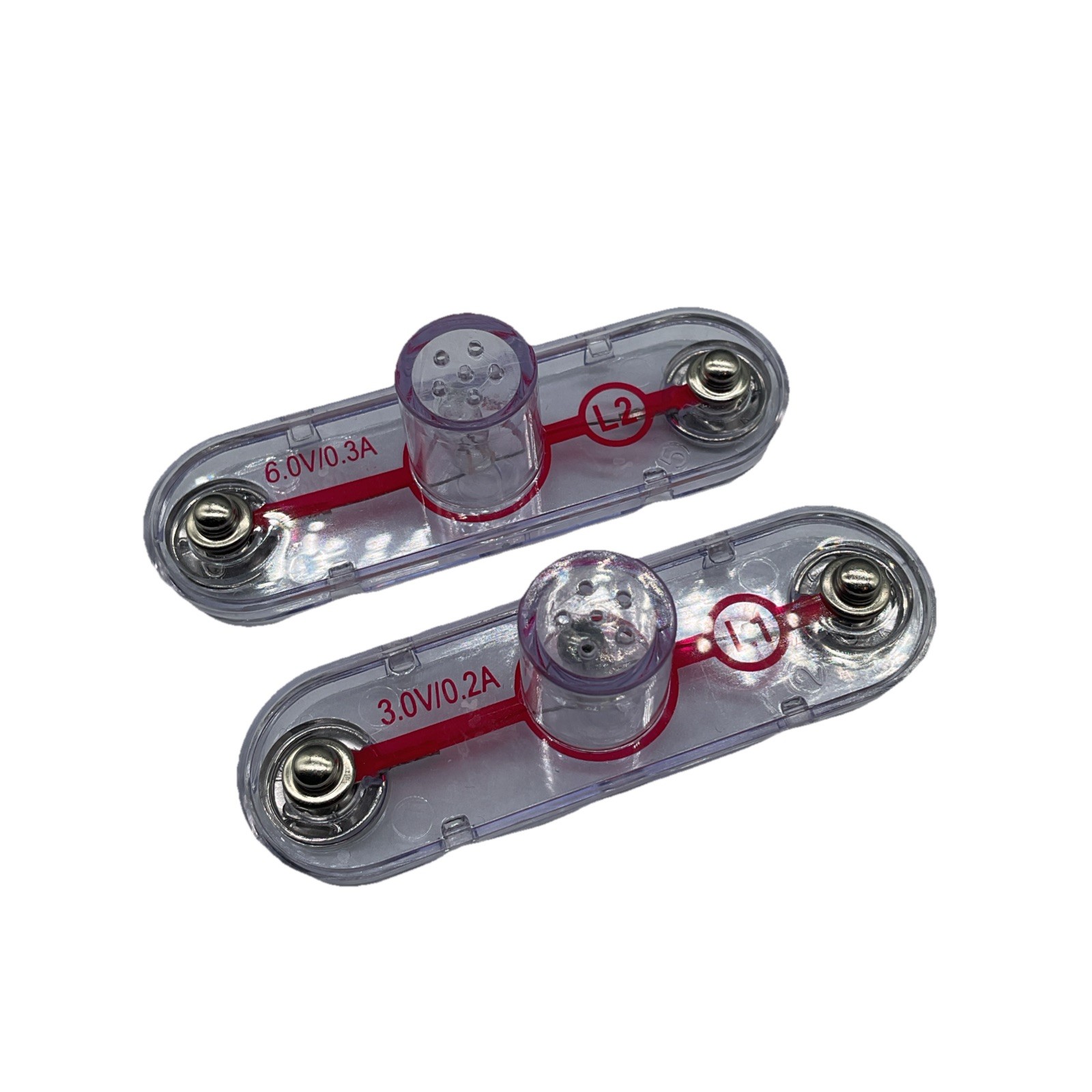 Elenco Snap Circuits (L1 and L2)  Replacement Parts 2pcs CLEAR